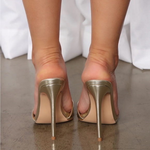Gold mule heels - Picture 6 of 7